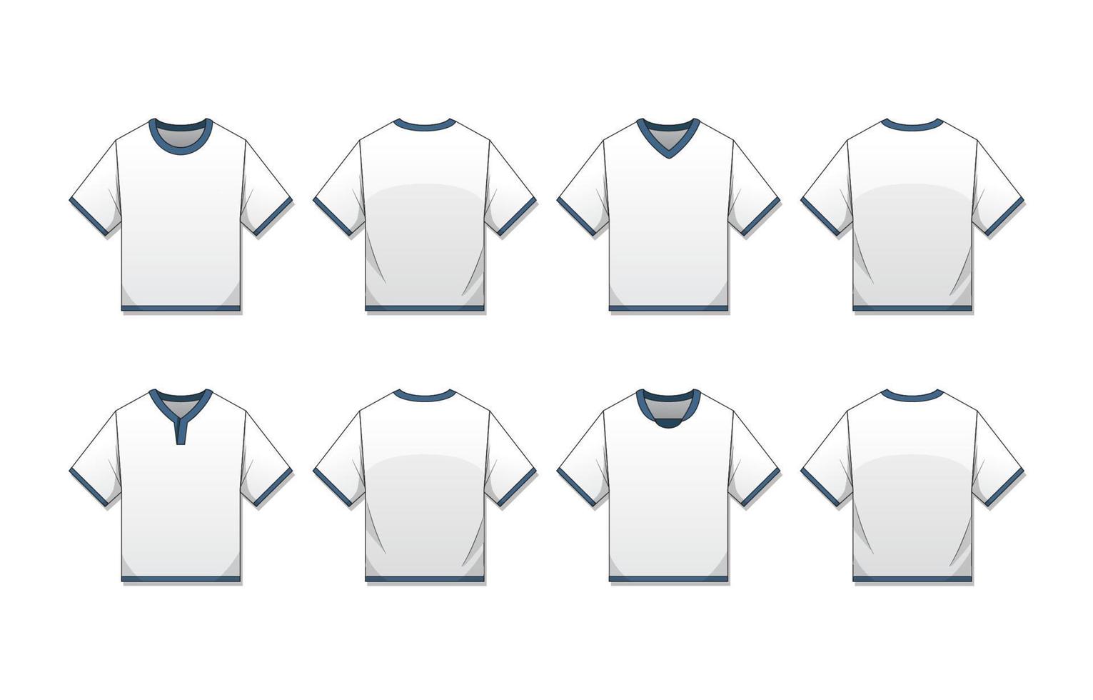 White Tshirt in Line Style vector