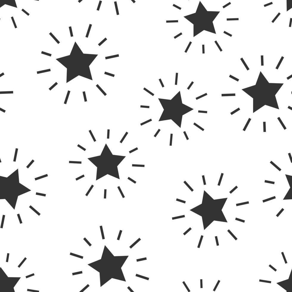 Excellence icon seamless pattern background. Star ribbon vector illustration on white isolated background. Award medal business concept.
