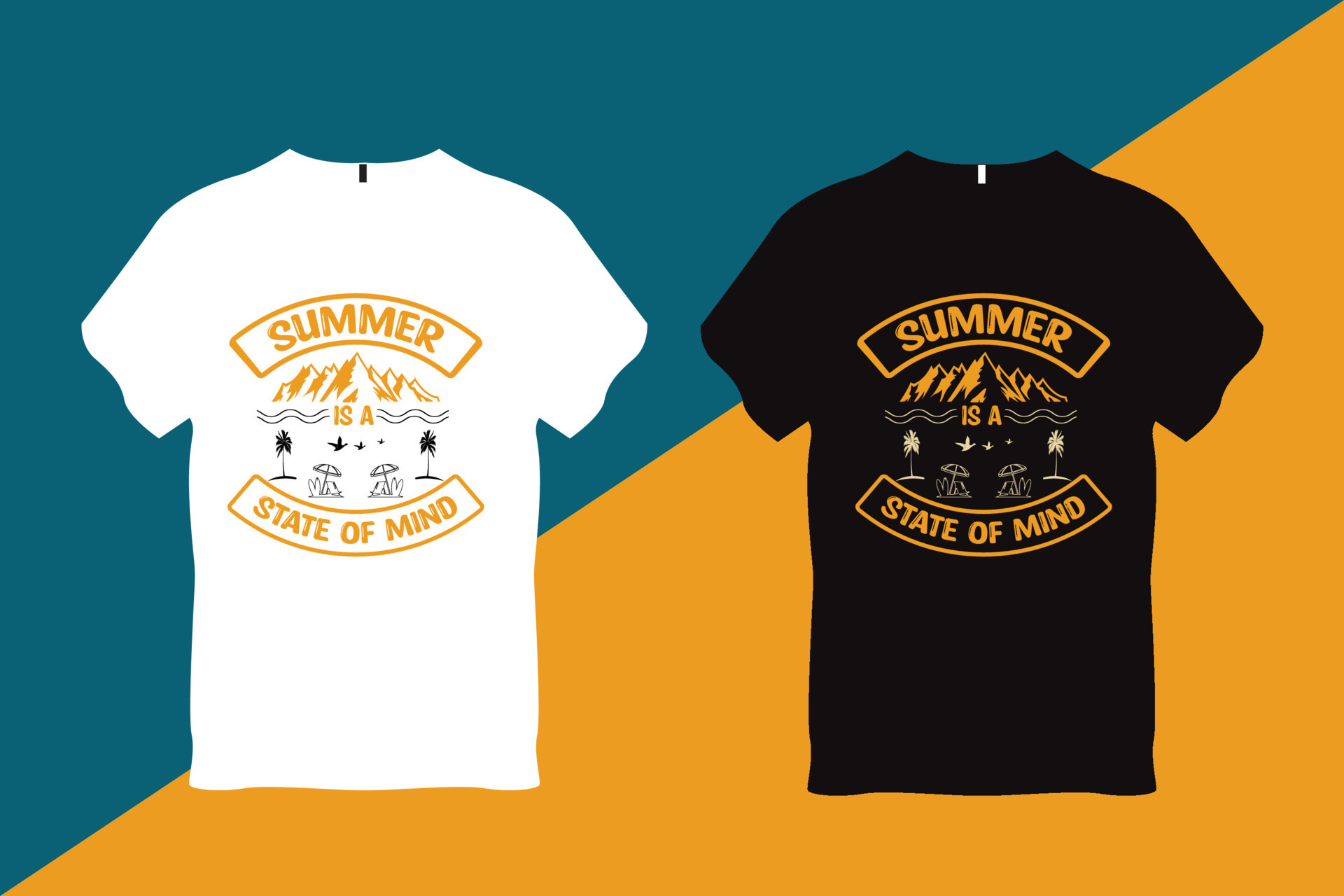 Summer is a State of Mind Summer Beach Quote Typography t Shirt Design