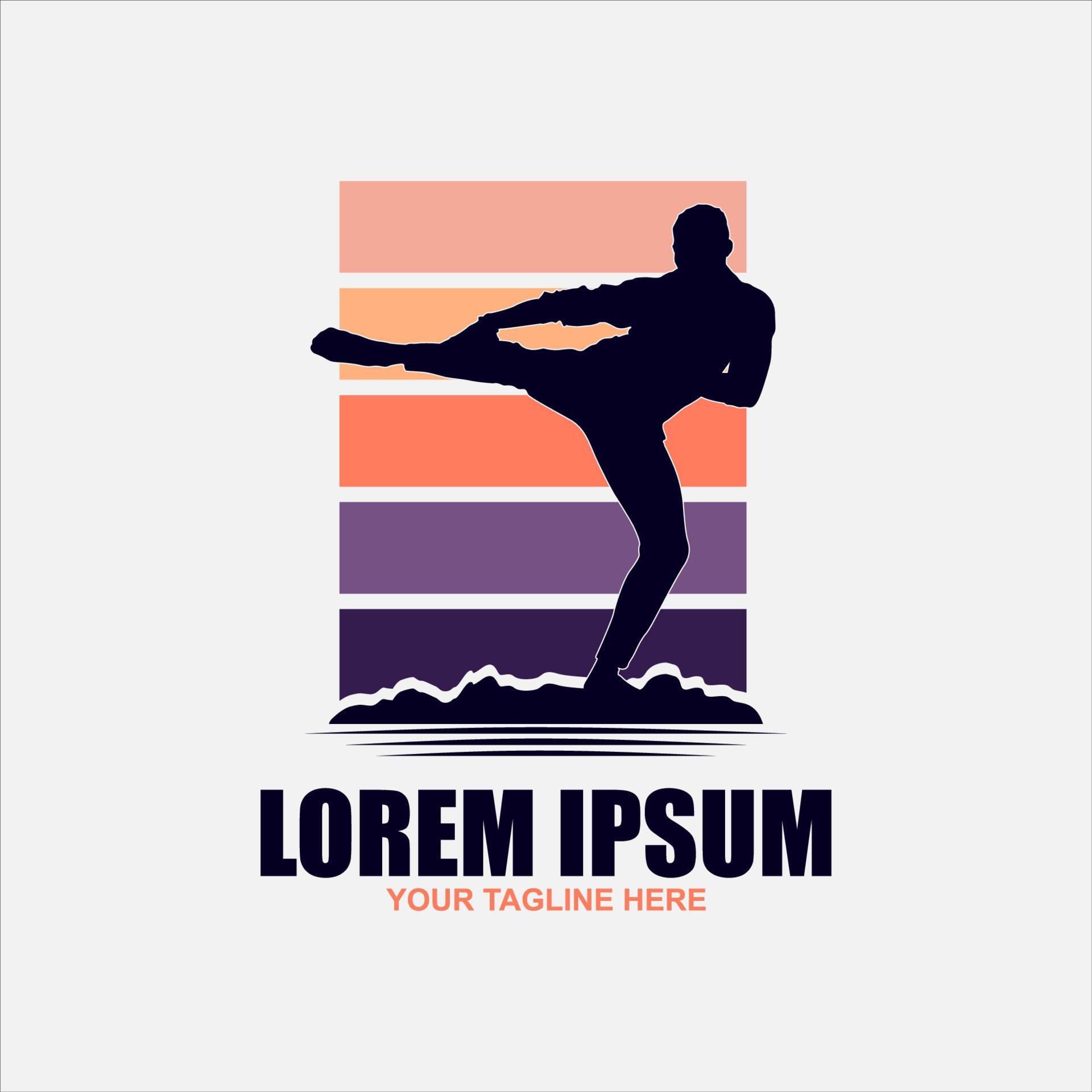 Martial art karate logo sport symbol illustration Vector 20455216 Vector Art at Vecteezy