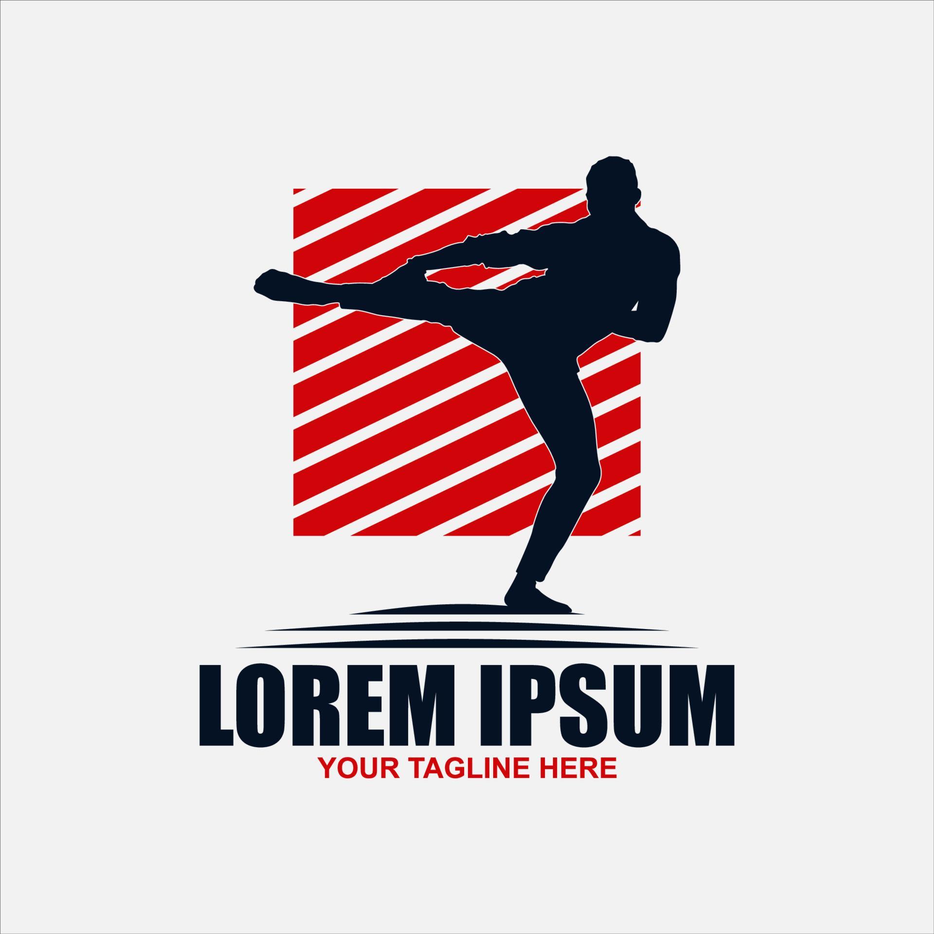 Martial art karate logo sport symbol illustration Vector 20455219 Vector Art at Vecteezy