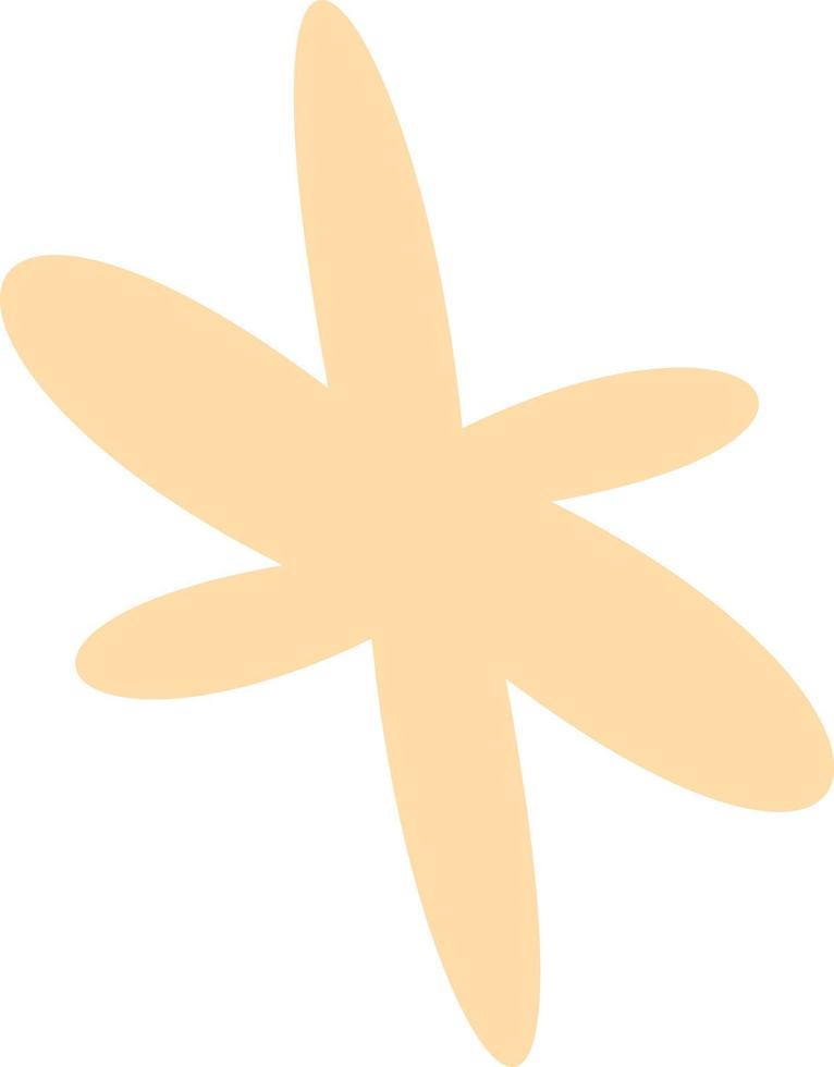 Abstract figure with curved shapes. vector