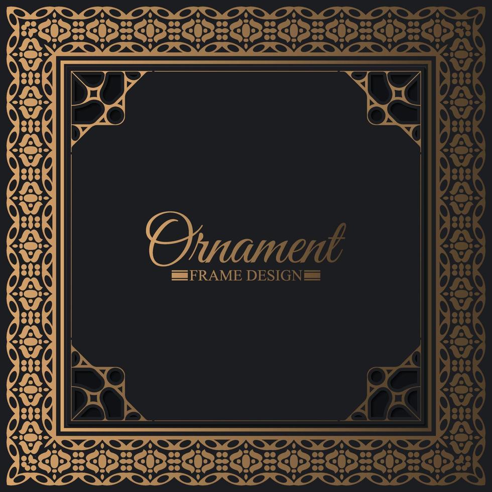 Elegant decorative frame design background vector