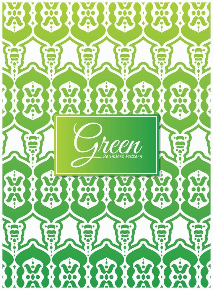 Green abstract geometric pattern design vector