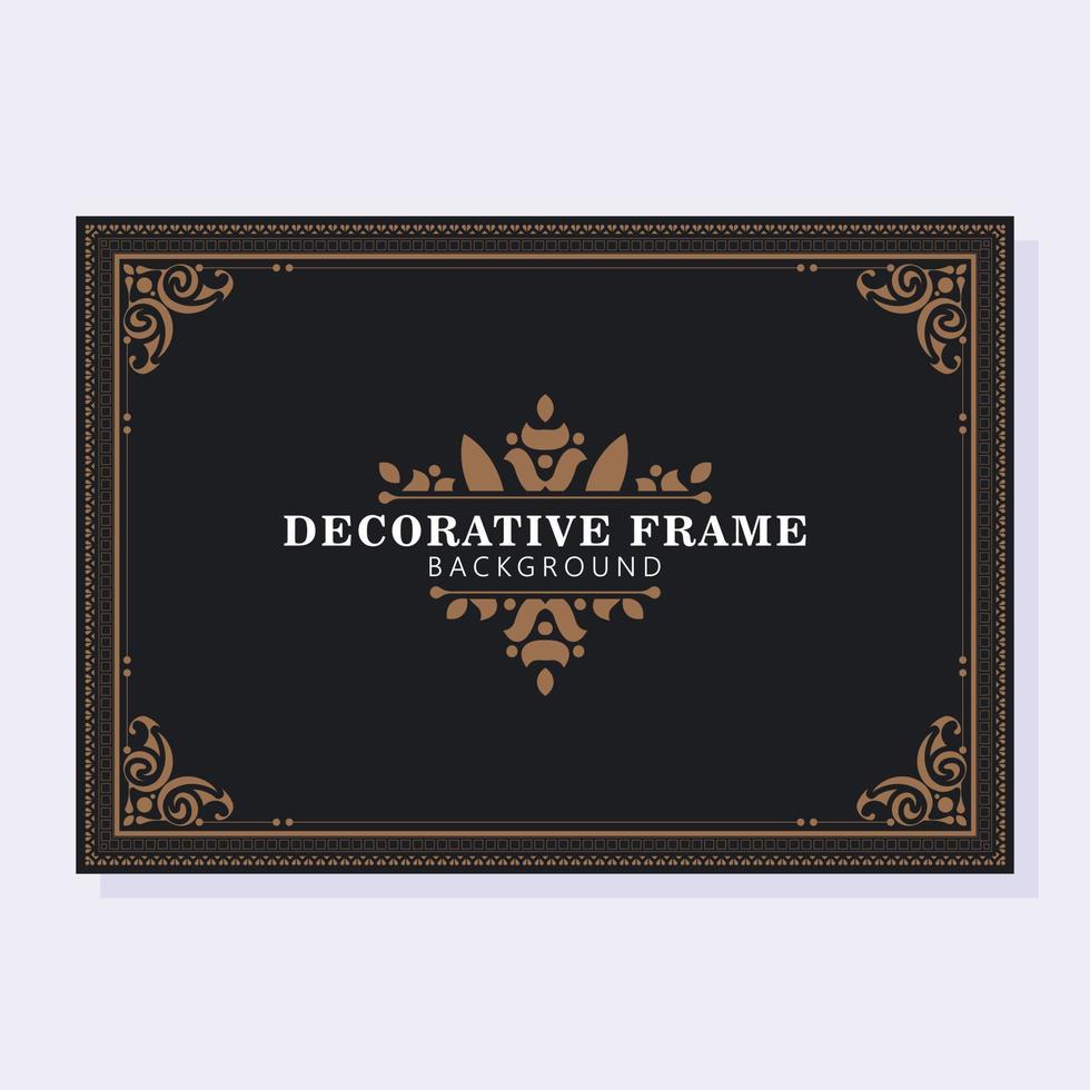 Elegant decorative frame design background vector