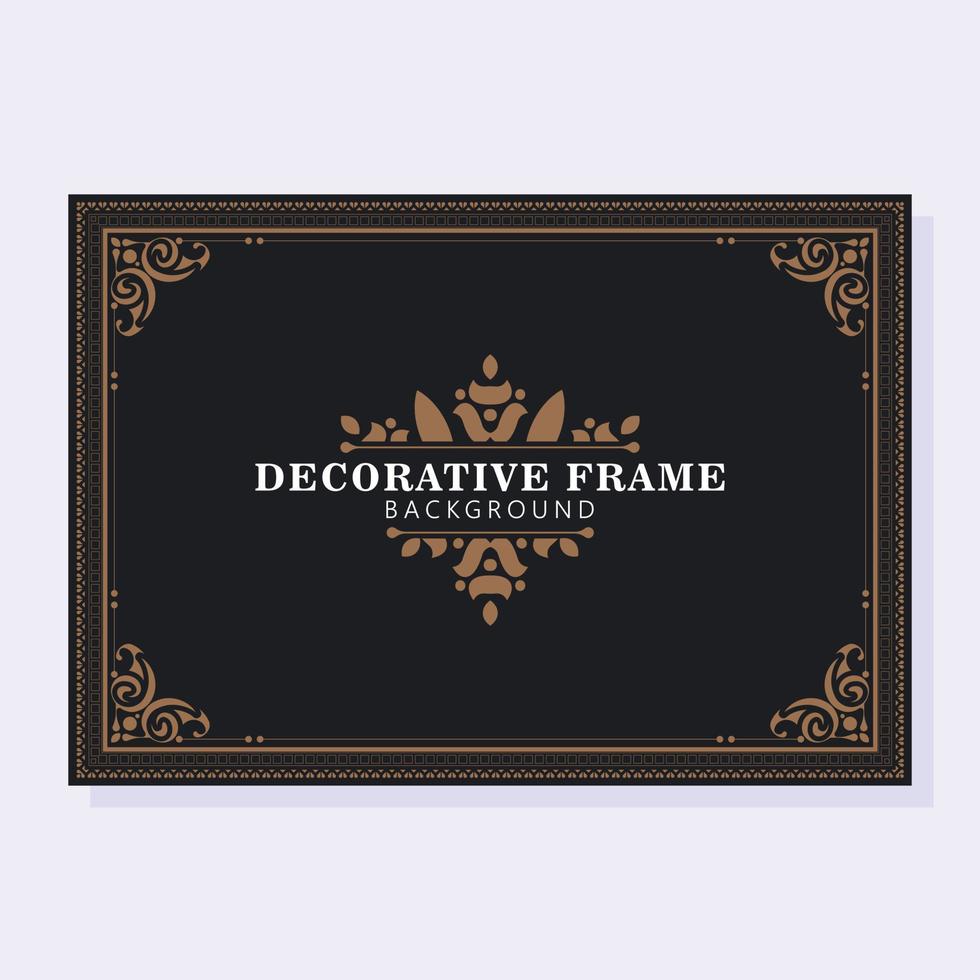 elegante fondo de diseño de marco decorativo vector