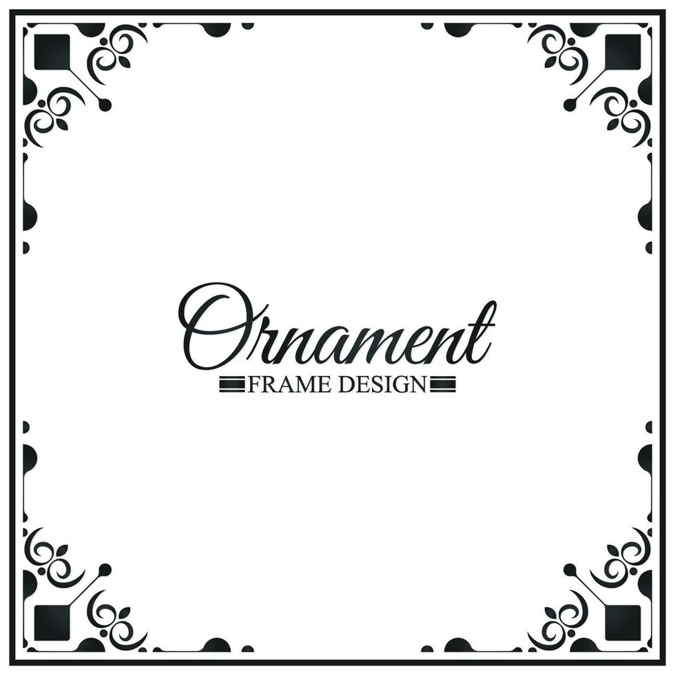 Elegant decorative frame design background vector