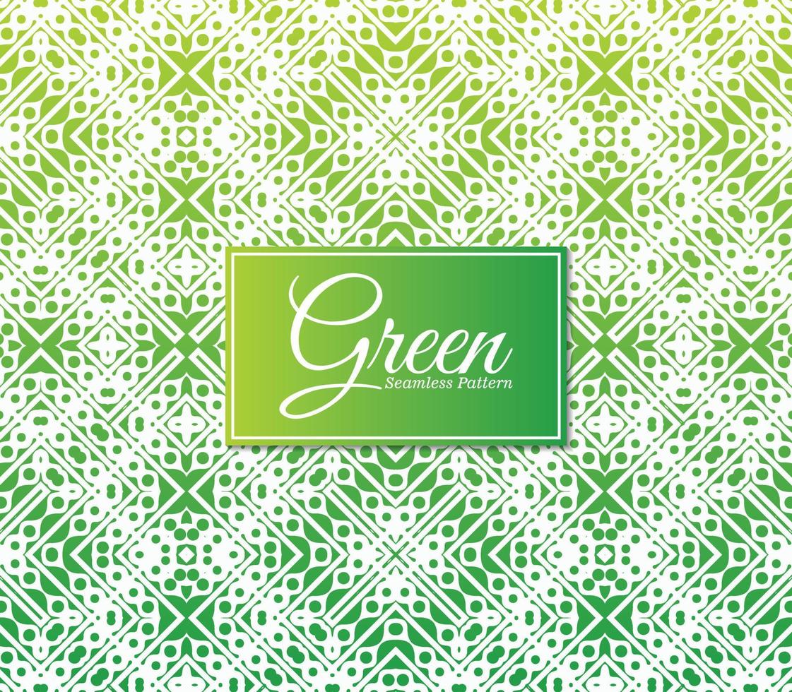 Green abstract geometric pattern design vector