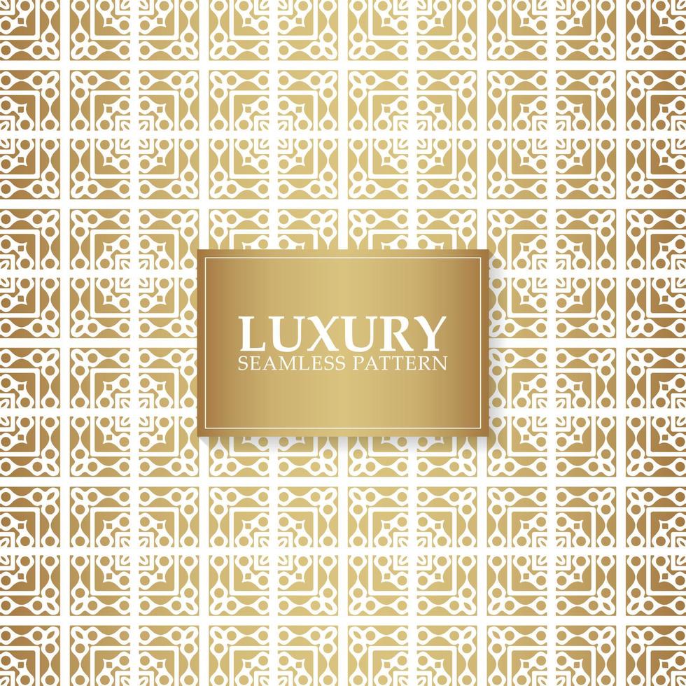 Luxury white ornament pattern design background vector
