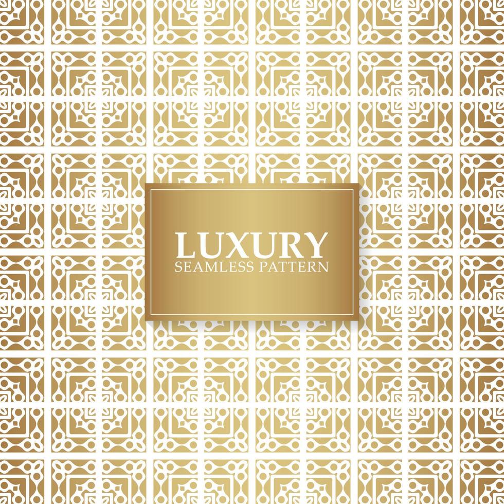 Luxury white ornament pattern design background vector