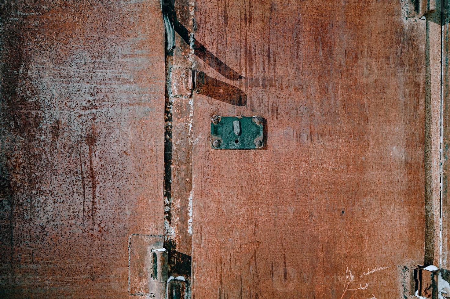 Brick. Texture of painted old dark brown and red brick walls, rough rusty blocks, horizontal architecture photo