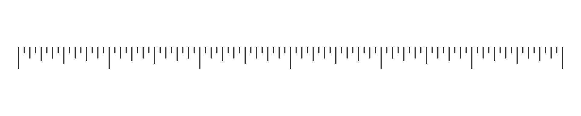 horizontal regla o termómetro escala. modelo para meteorológico, médico o matemáticas medición herramienta vector