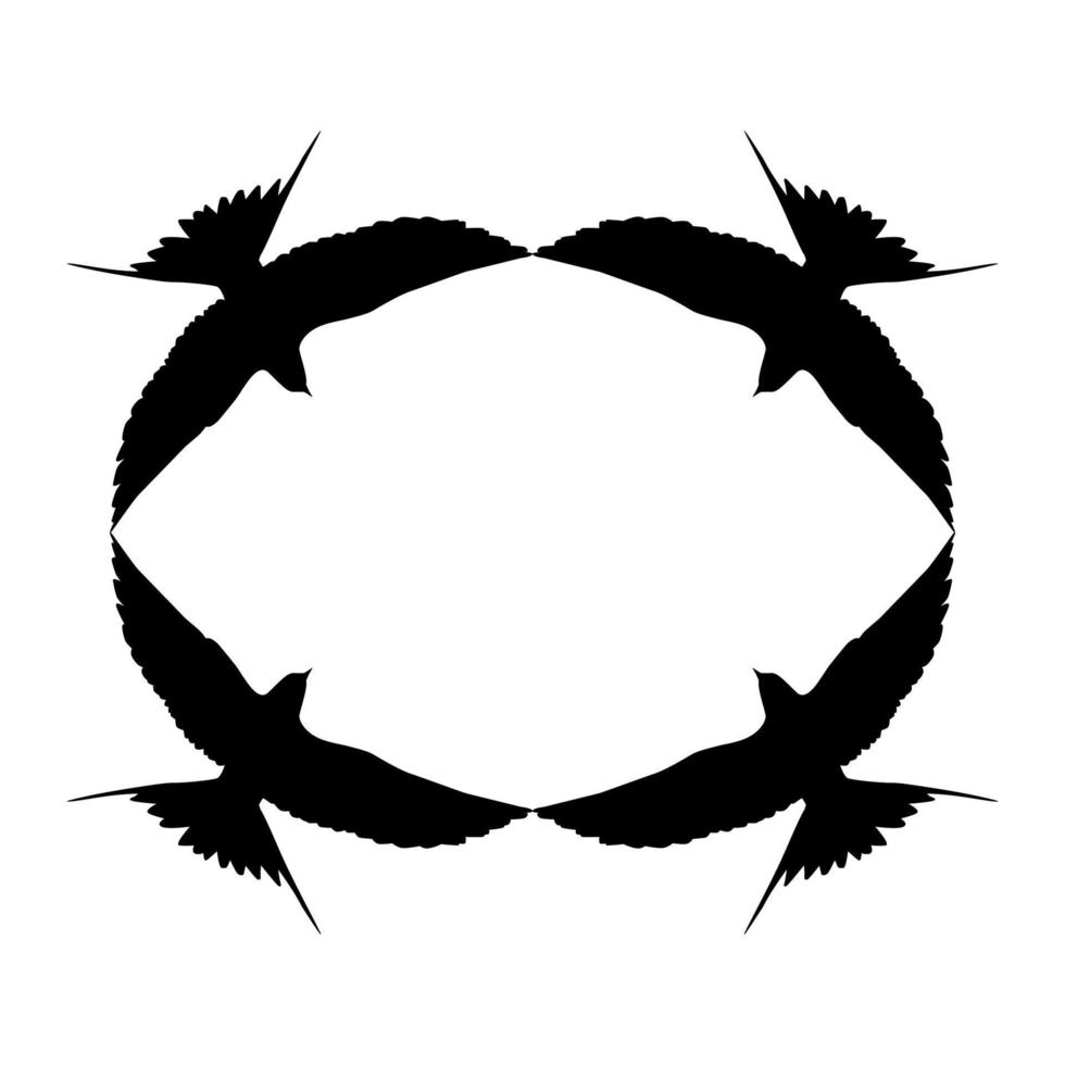volador rebaño de el golondrina pájaro silueta para logo, pictograma, sitio web. Arte ilustración o gráfico diseño elemento. vector ilustración