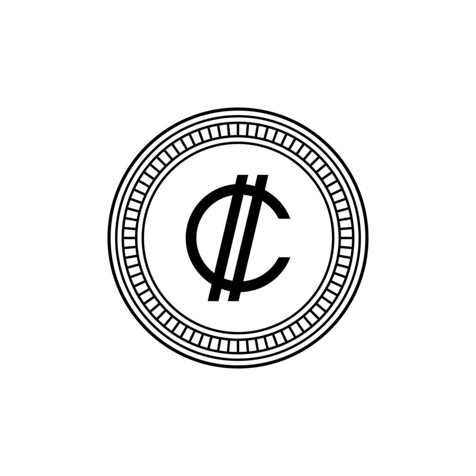 Costa Rica Currency Symbol, Costa Rican Colon Icon, CRC Sign. Vector Illustration