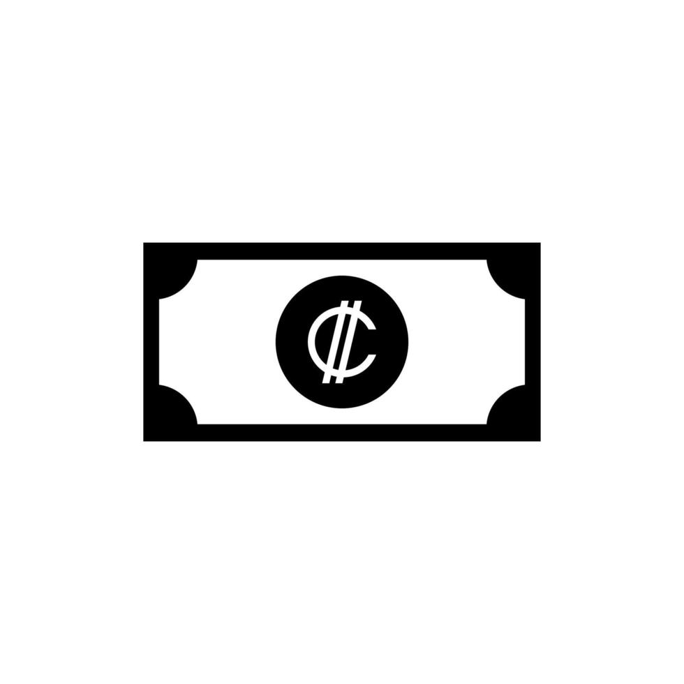 Costa Rica Currency Symbol, Costa Rican Colon Icon, CRC Sign. Vector Illustration