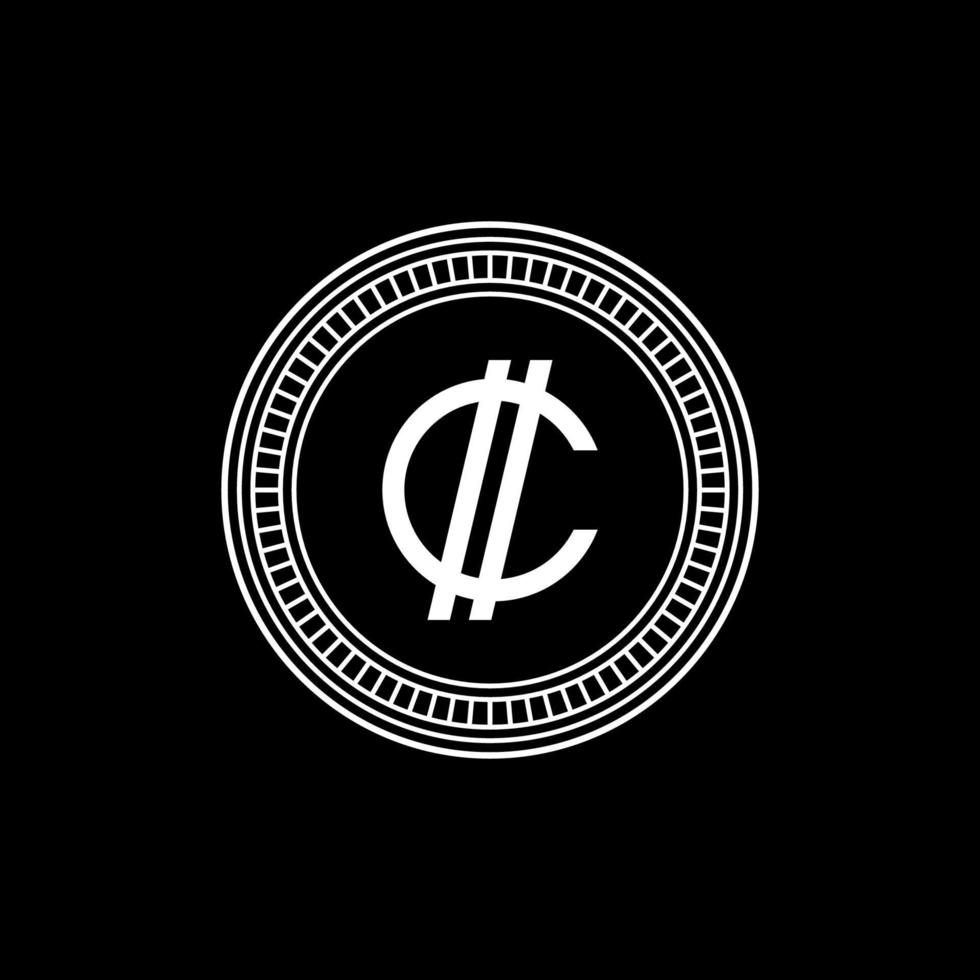 Costa Rica Currency Symbol, Costa Rican Colon Icon, CRC Sign. Vector Illustration