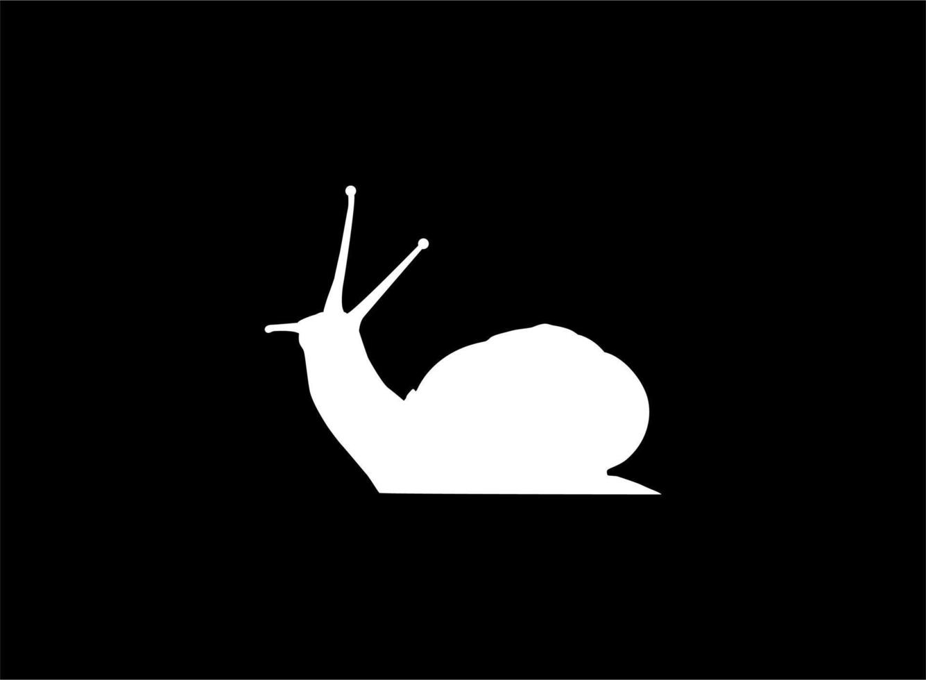 Snails are also called Escargot Silhouette for Logo, Art Illustration, Apps, Website or Graphic Design Element. Vector Illustration