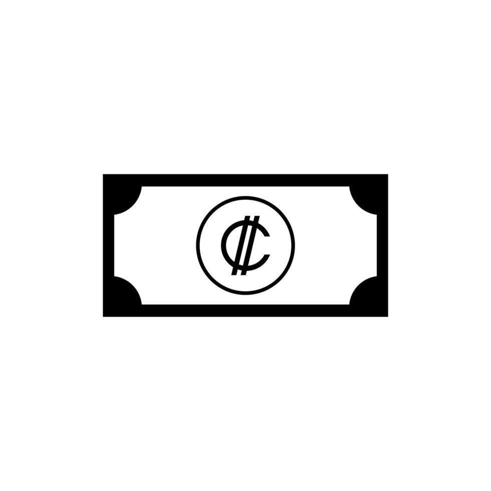 Costa Rica Currency Symbol, Costa Rican Colon Icon, CRC Sign. Vector Illustration
