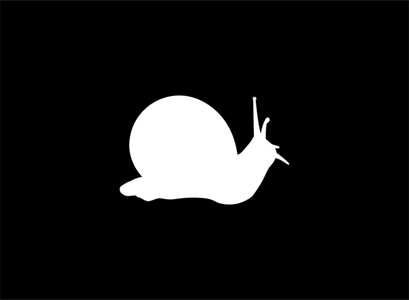 Snails are also called Escargot Silhouette for Logo, Art Illustration, Apps, Website or Graphic Design Element. Vector Illustration