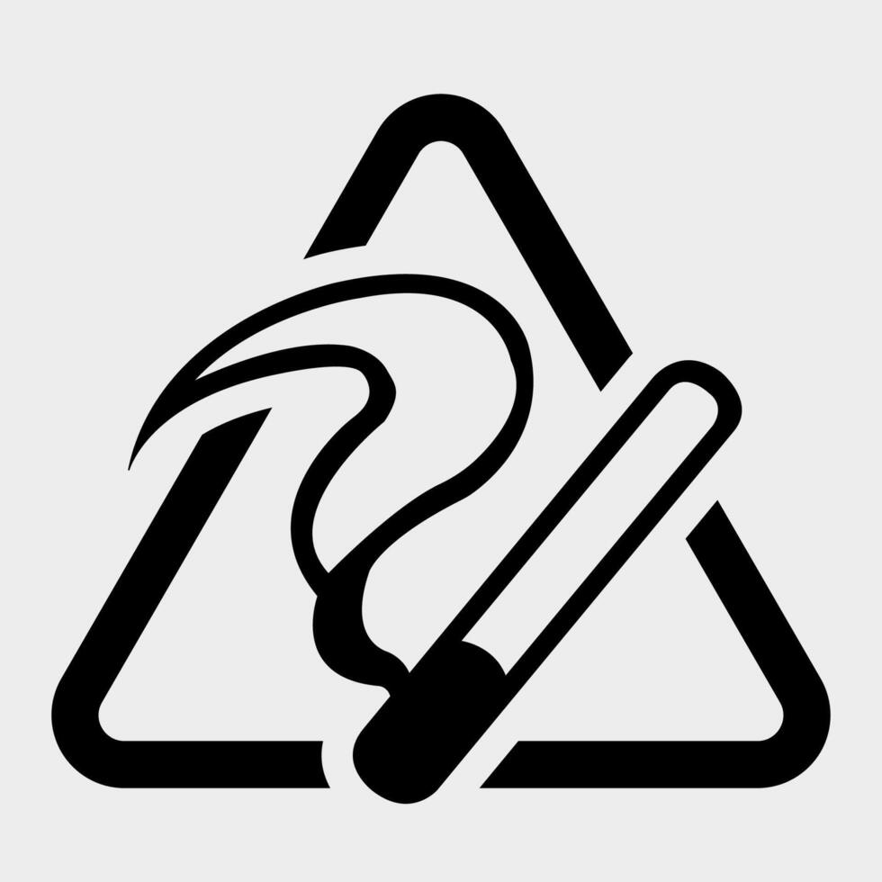 No Smoking Symbol Sign Isolate on White Background,Vector Illustration vector