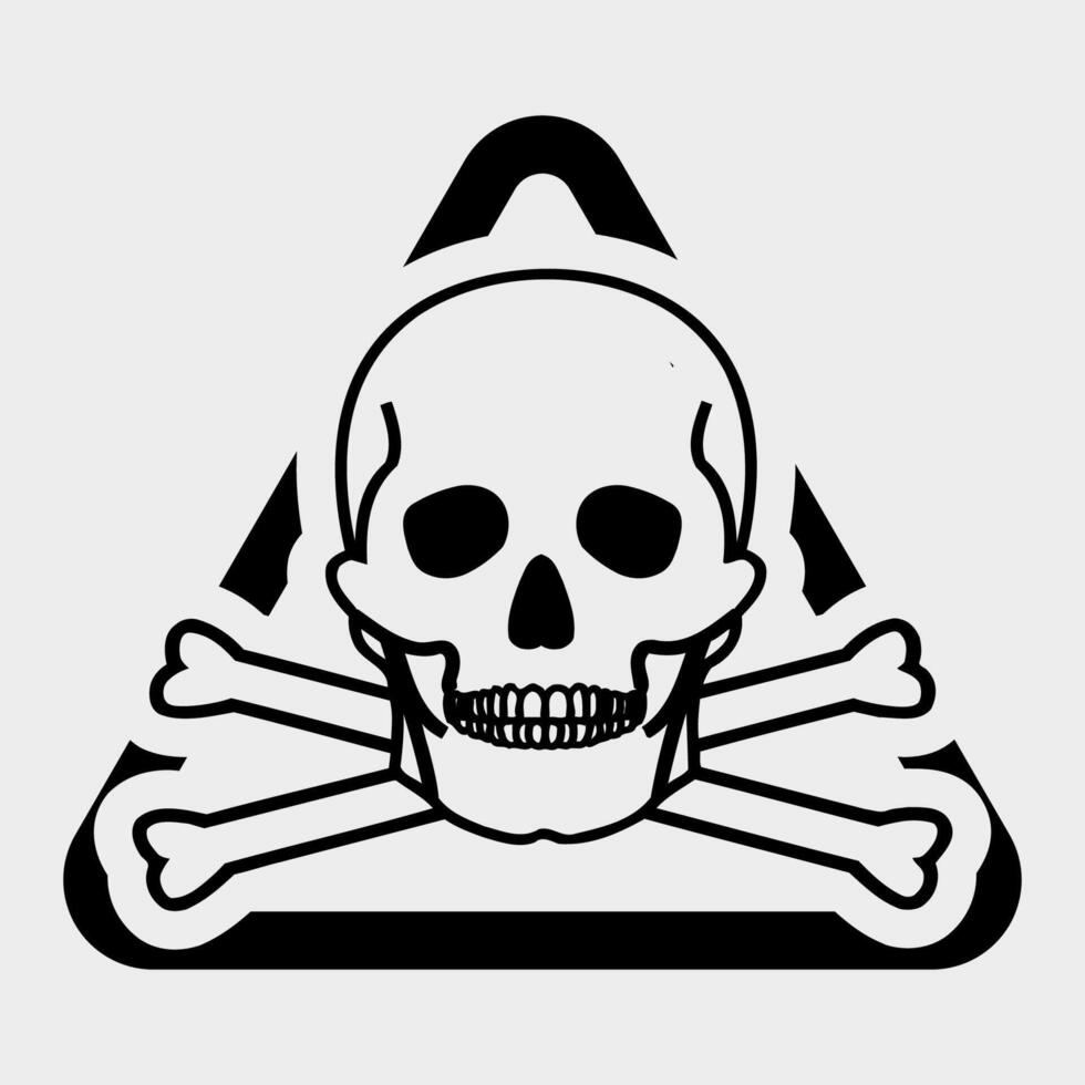 Toxic Material Symbol Sign Isolate On White Background,Vector Illustration EPS.10 vector