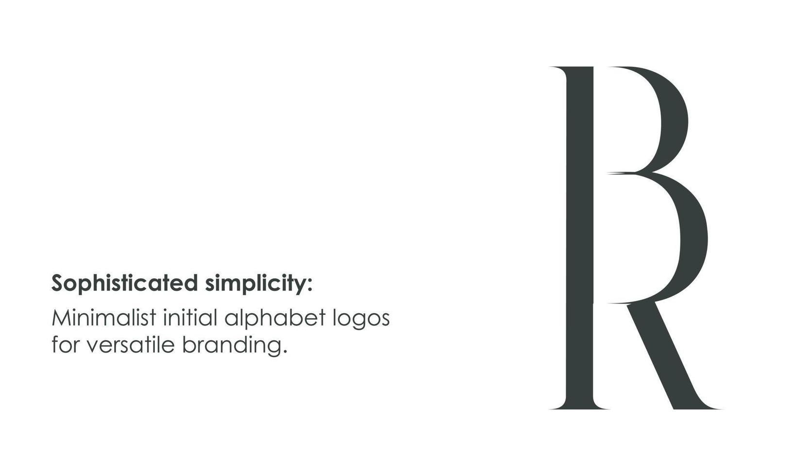 Alphabet letters Initials Monogram logo RB, BR, R and B vector
