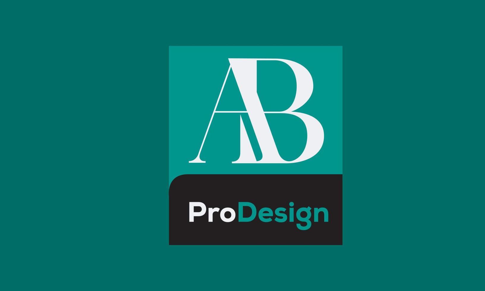 Alphabet letters Initials Monogram logo AB, BA, A and B vector