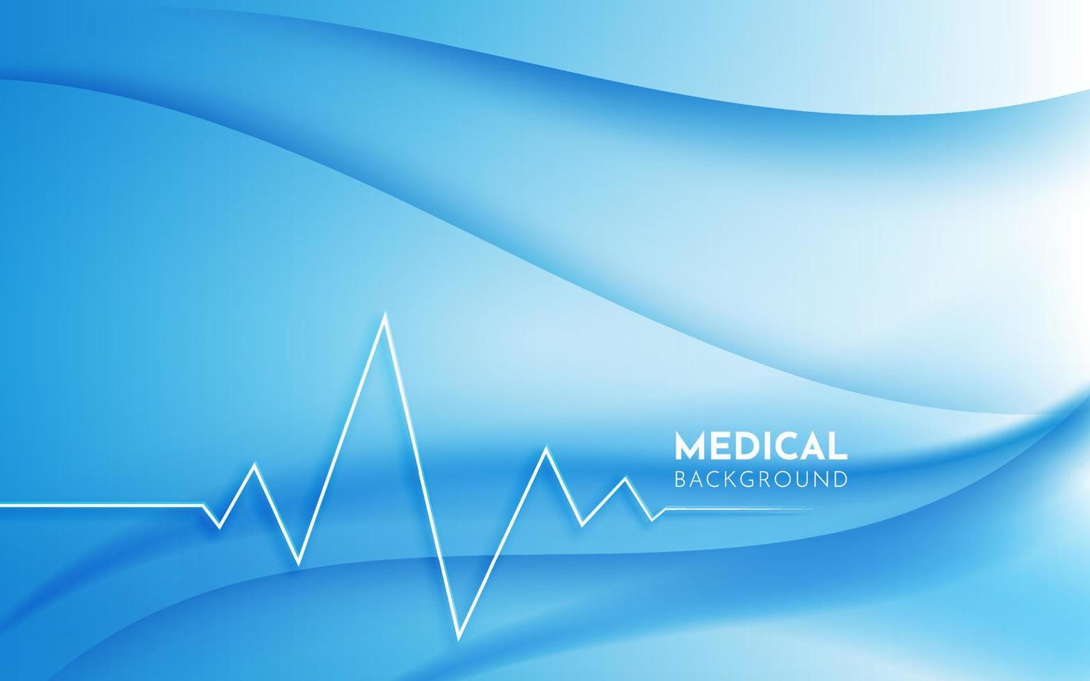 Blue medical healty background vector. Trendy medical background template vector