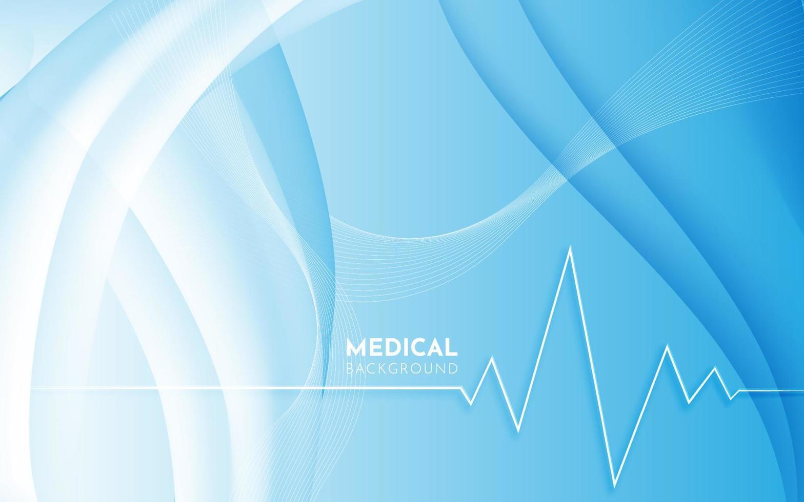 Blue medical healty background vector. Trendy medical background template vector