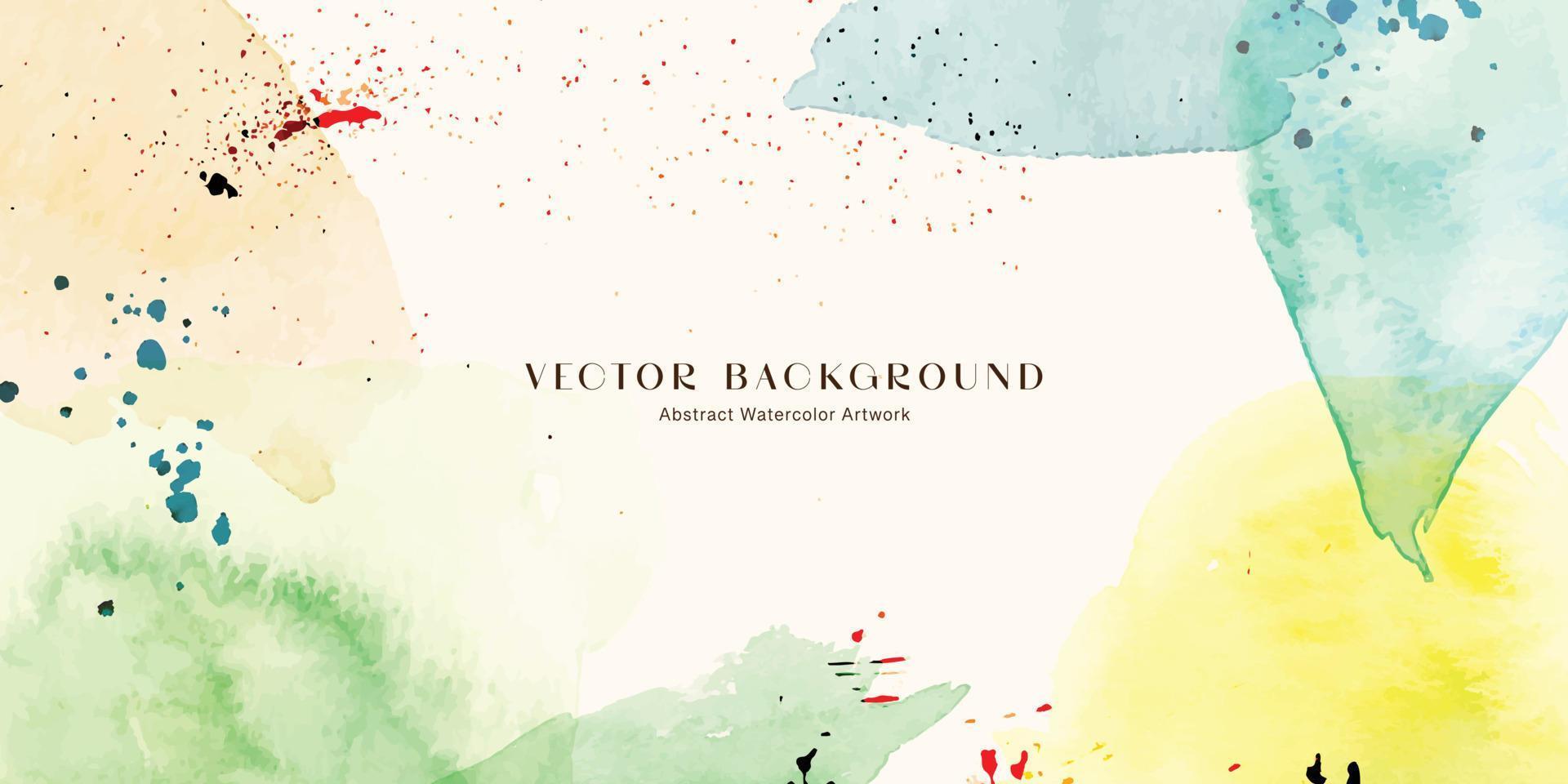 Watercolor abstract background vector