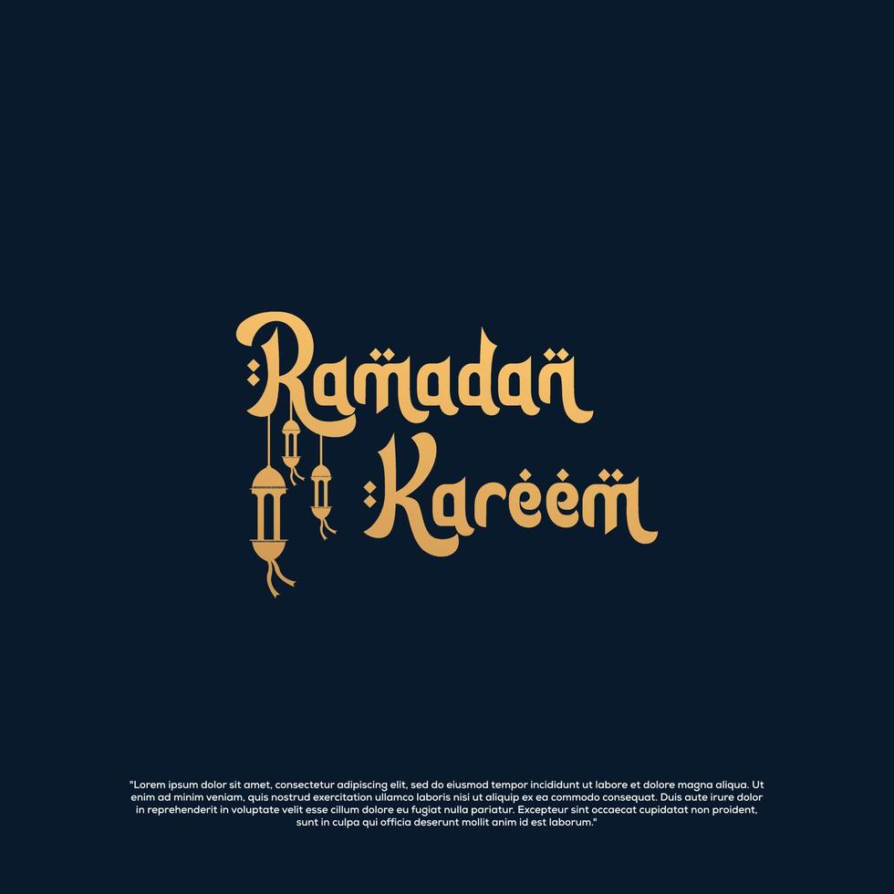 ramadan kareem template design for banner and poster vector