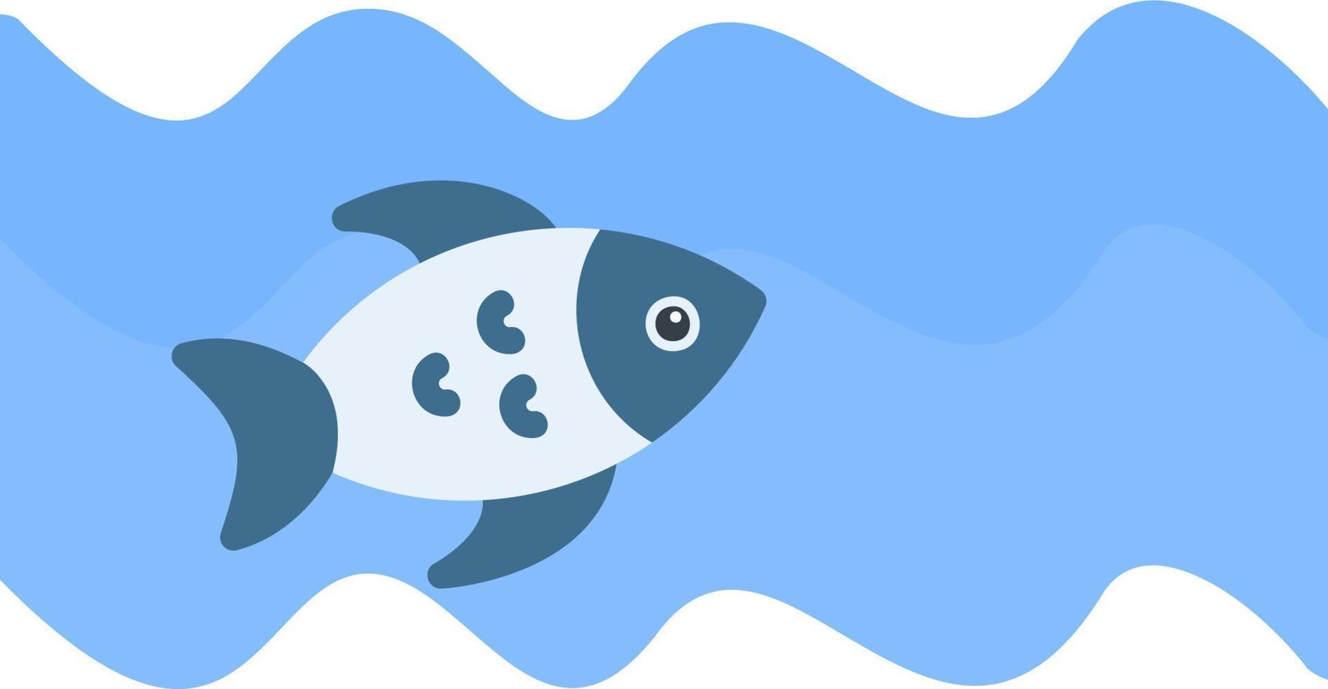 icono de vector de pescado