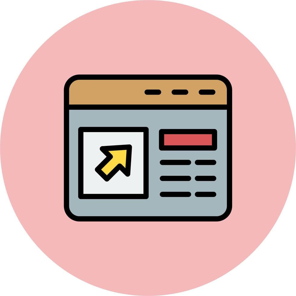 Browser Pop Up Vector Icon