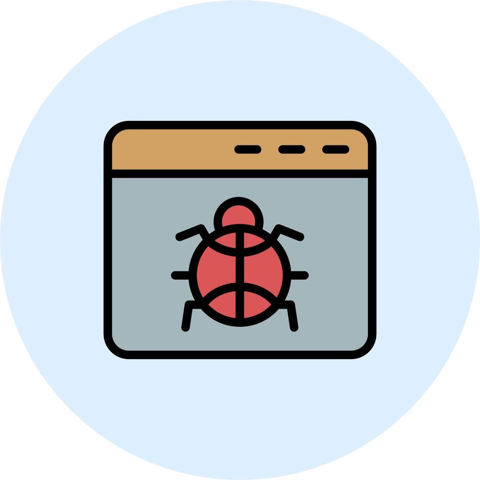 Browser Bug Vector Icon