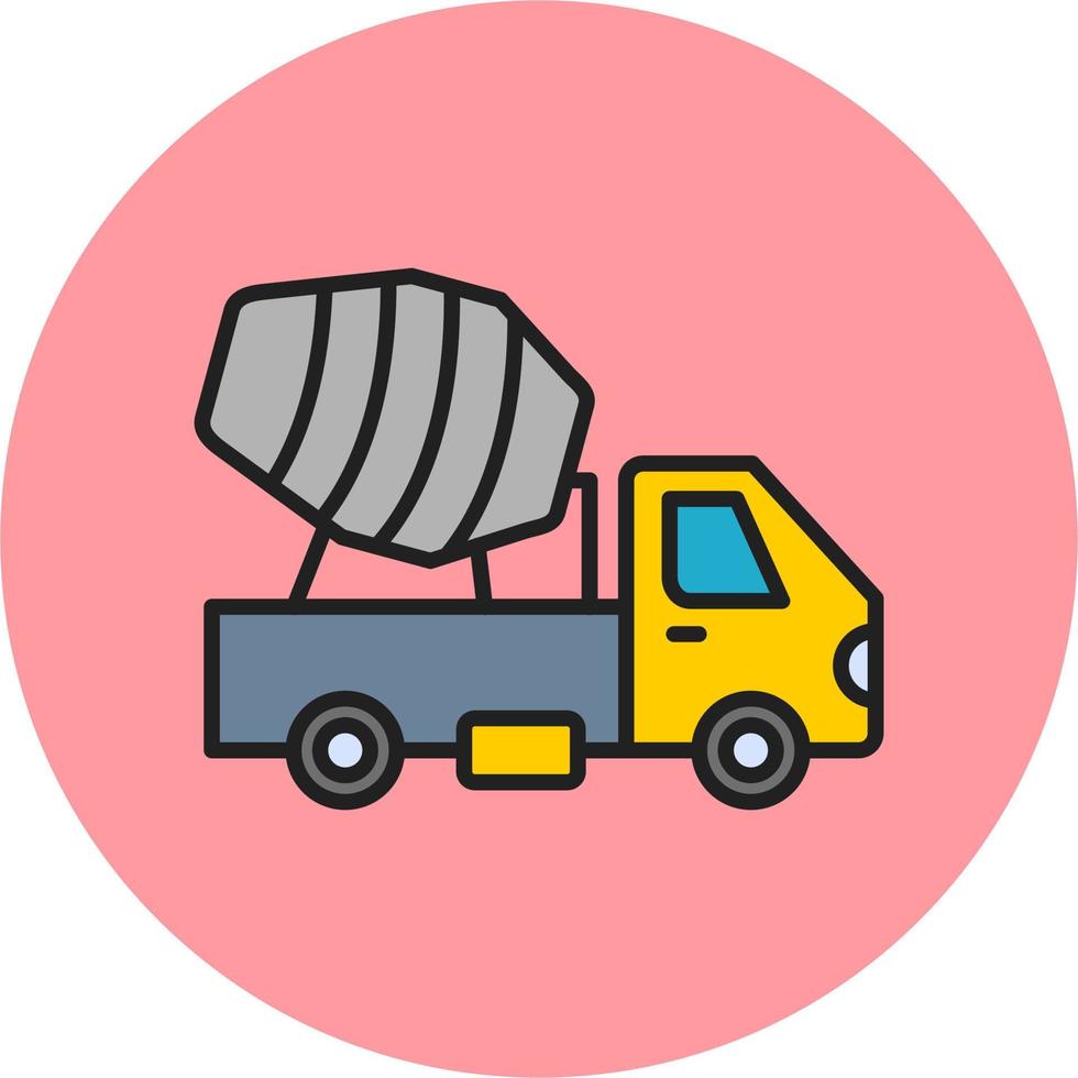 Cement Truck Vector Icon