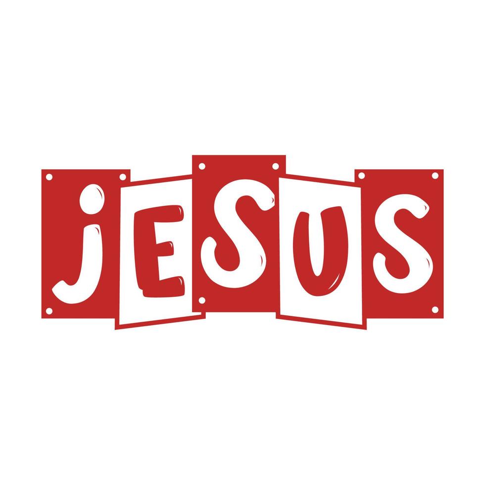 Jesus. Christianity quote for design and Typography poster. vector
