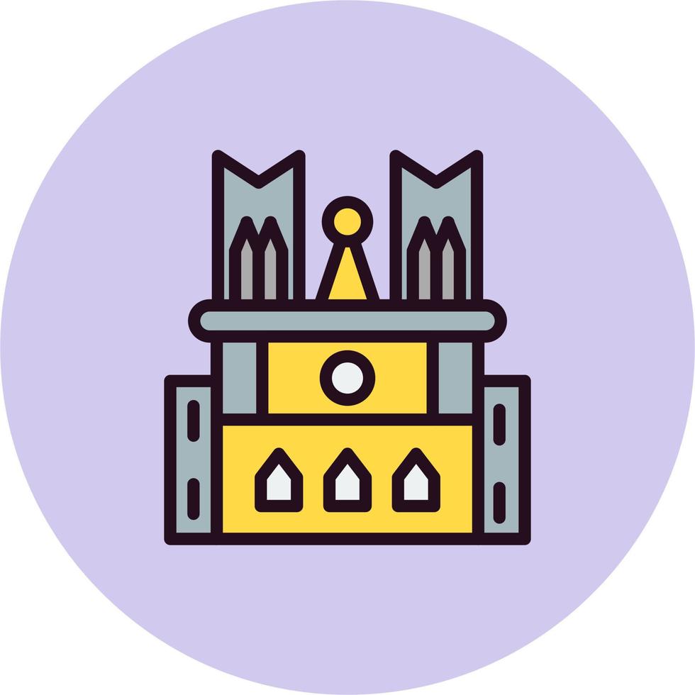 Notre Dame Vector Icon