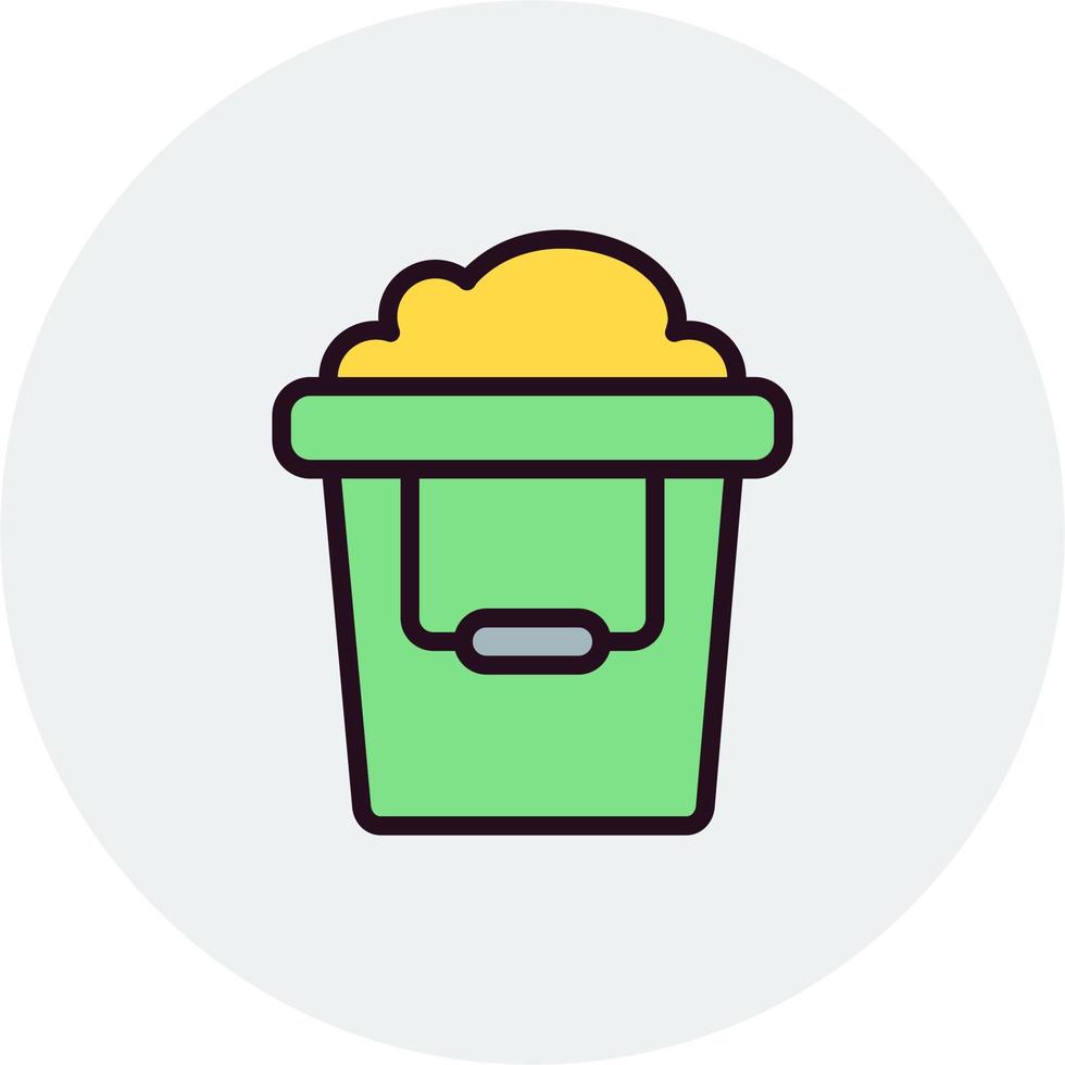 Sand Bucket Vector Icon