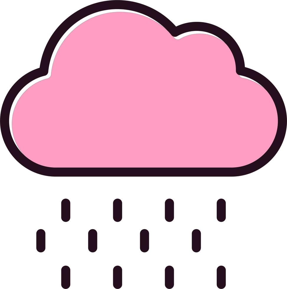 Raining Vector Icon