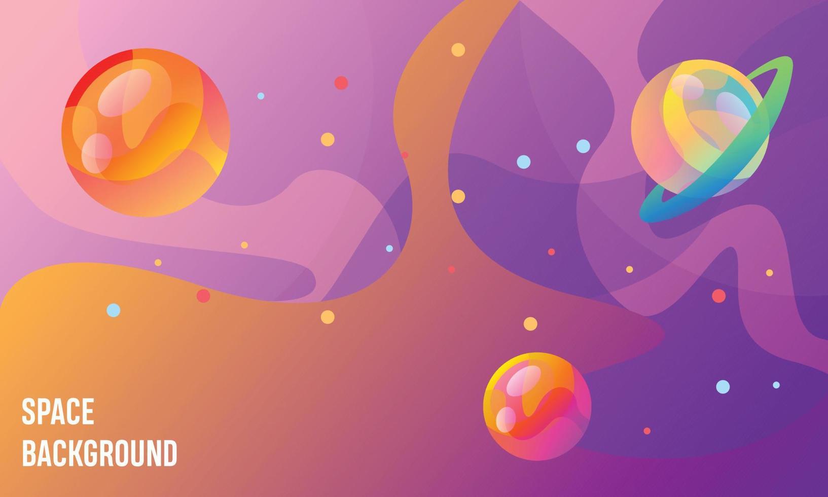 Cosmic Galaxy Gradient Background vector