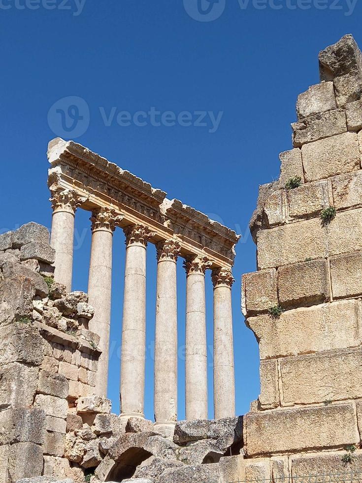 Roman ruins in Baalbeck Lebanon photo