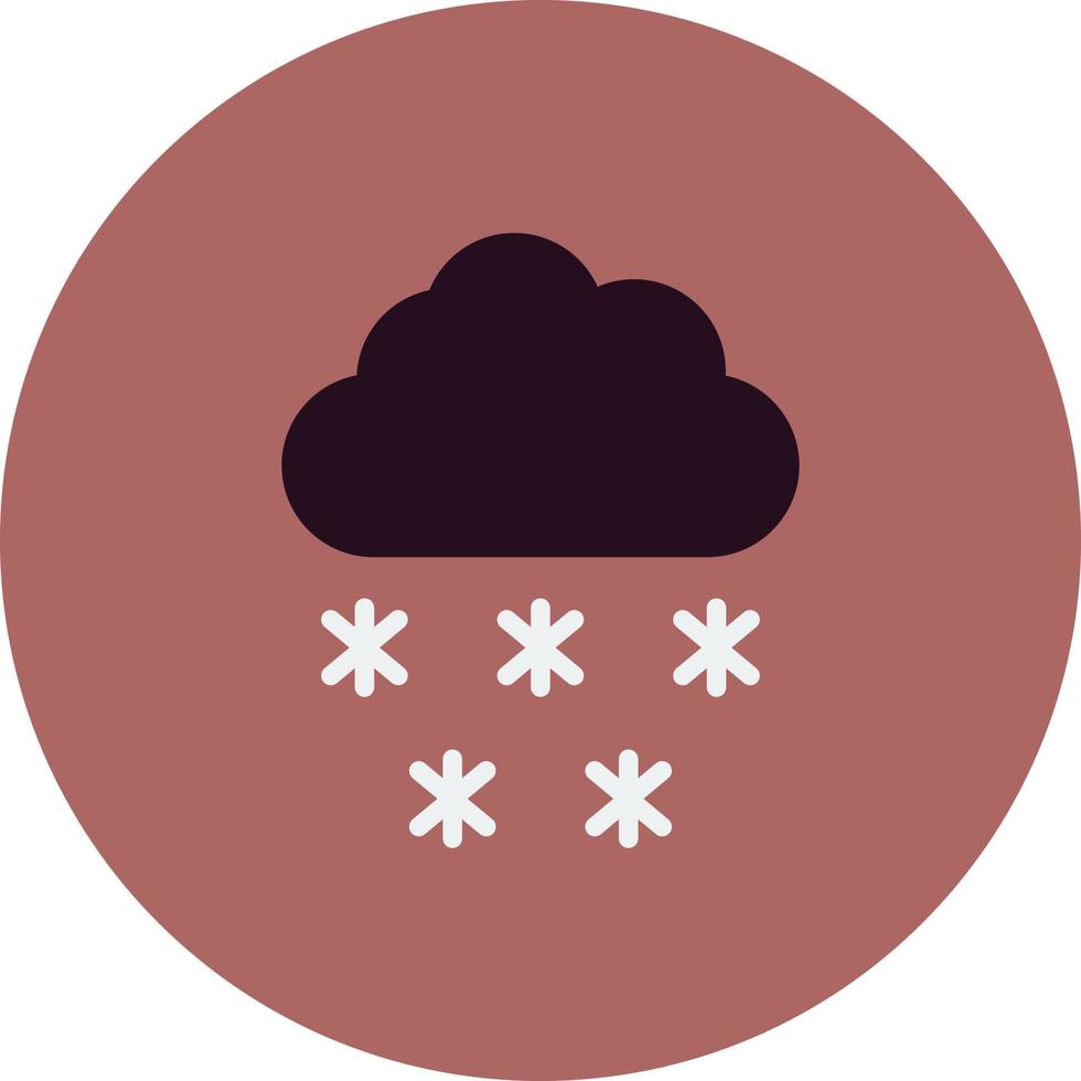 icono de vector de nieve