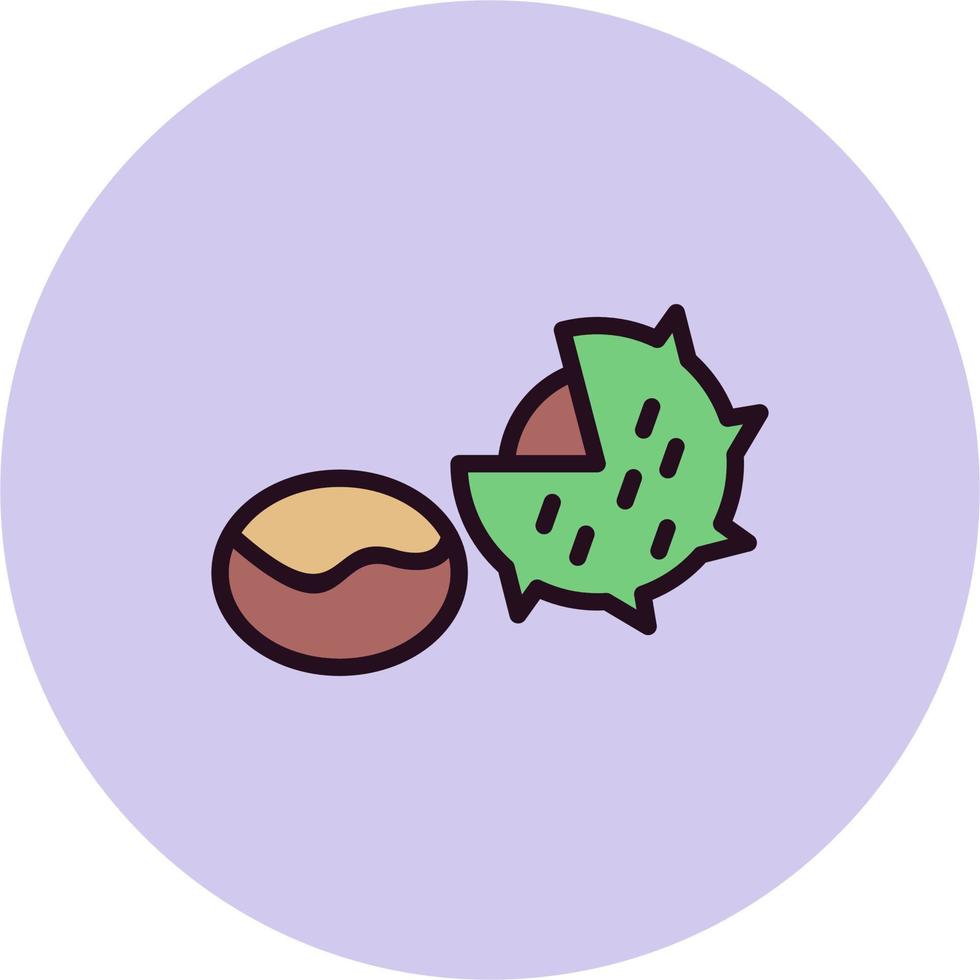 Chestnut Vector Icon