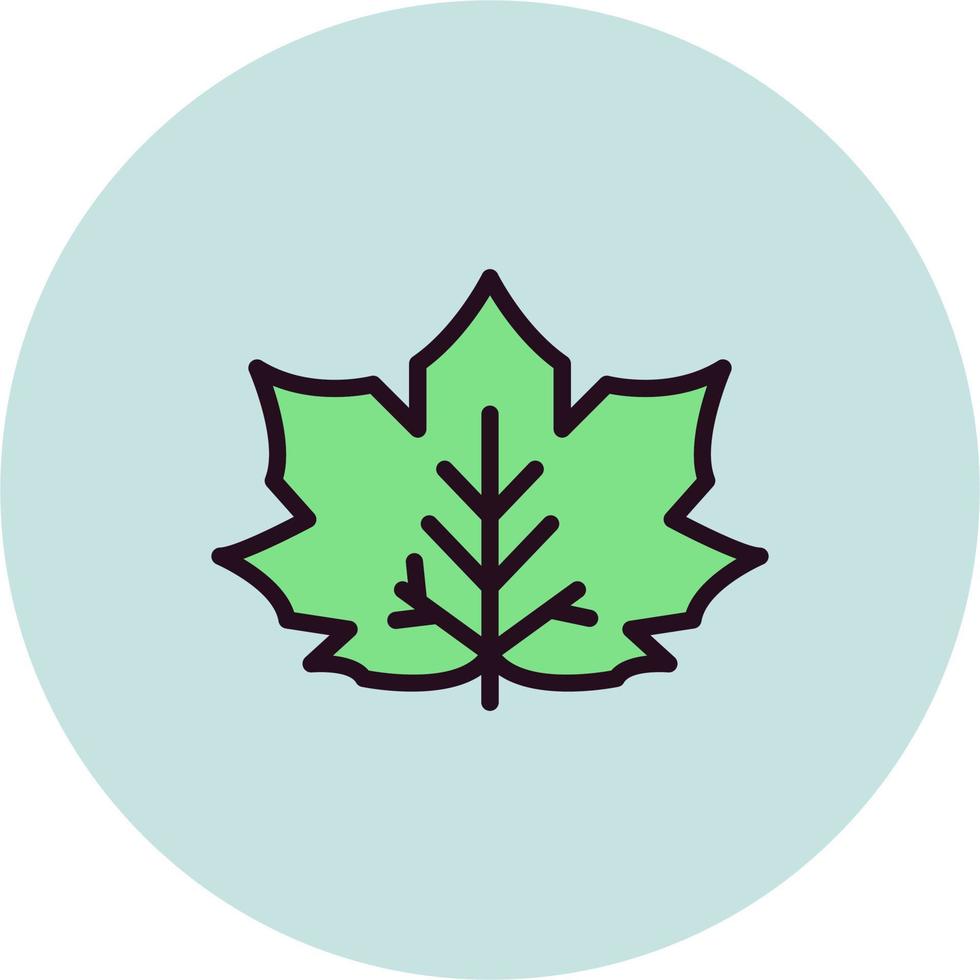 icono de vector de hoja de arce