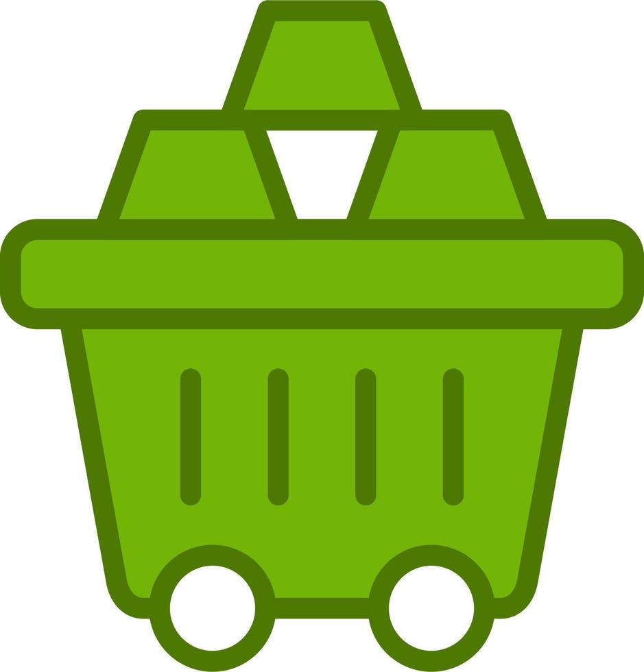 Mining Cart Vector Icon