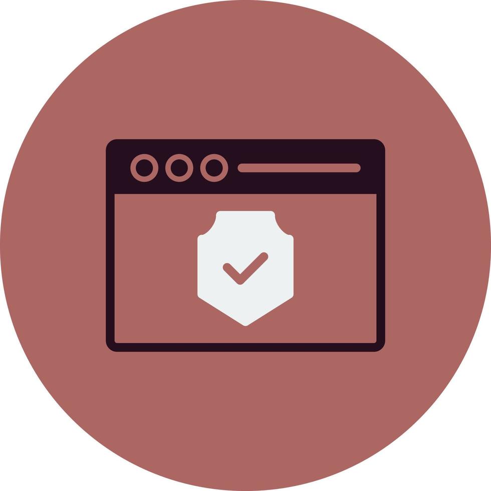 sitio web cifrado vector icono