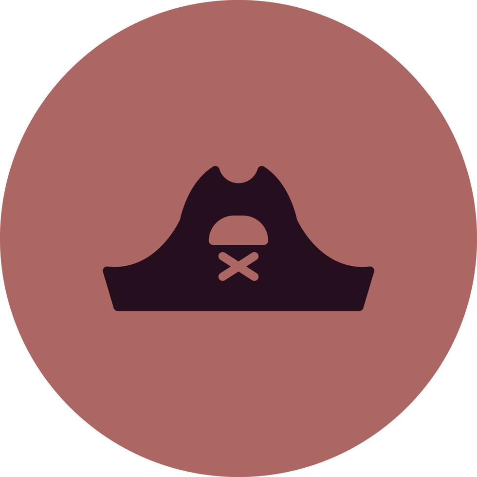 icono de vector de sombrero pirata