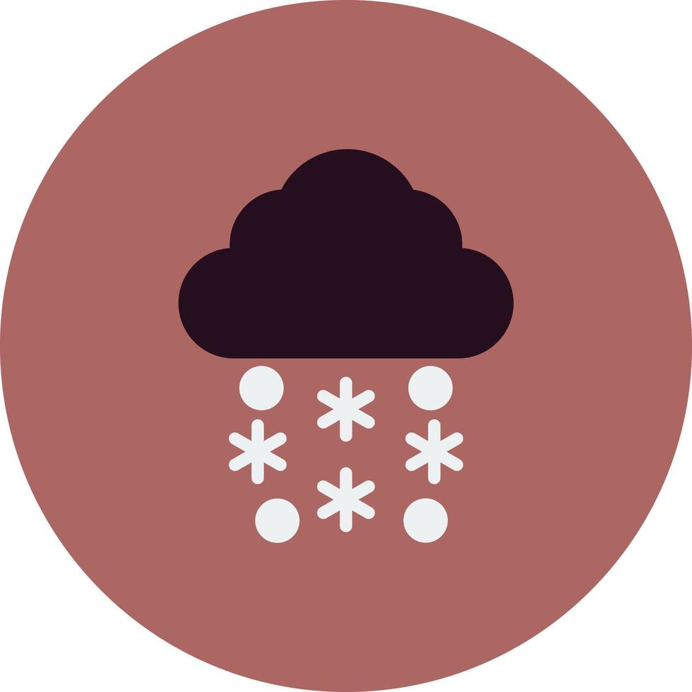 Snowfall Vector Icon