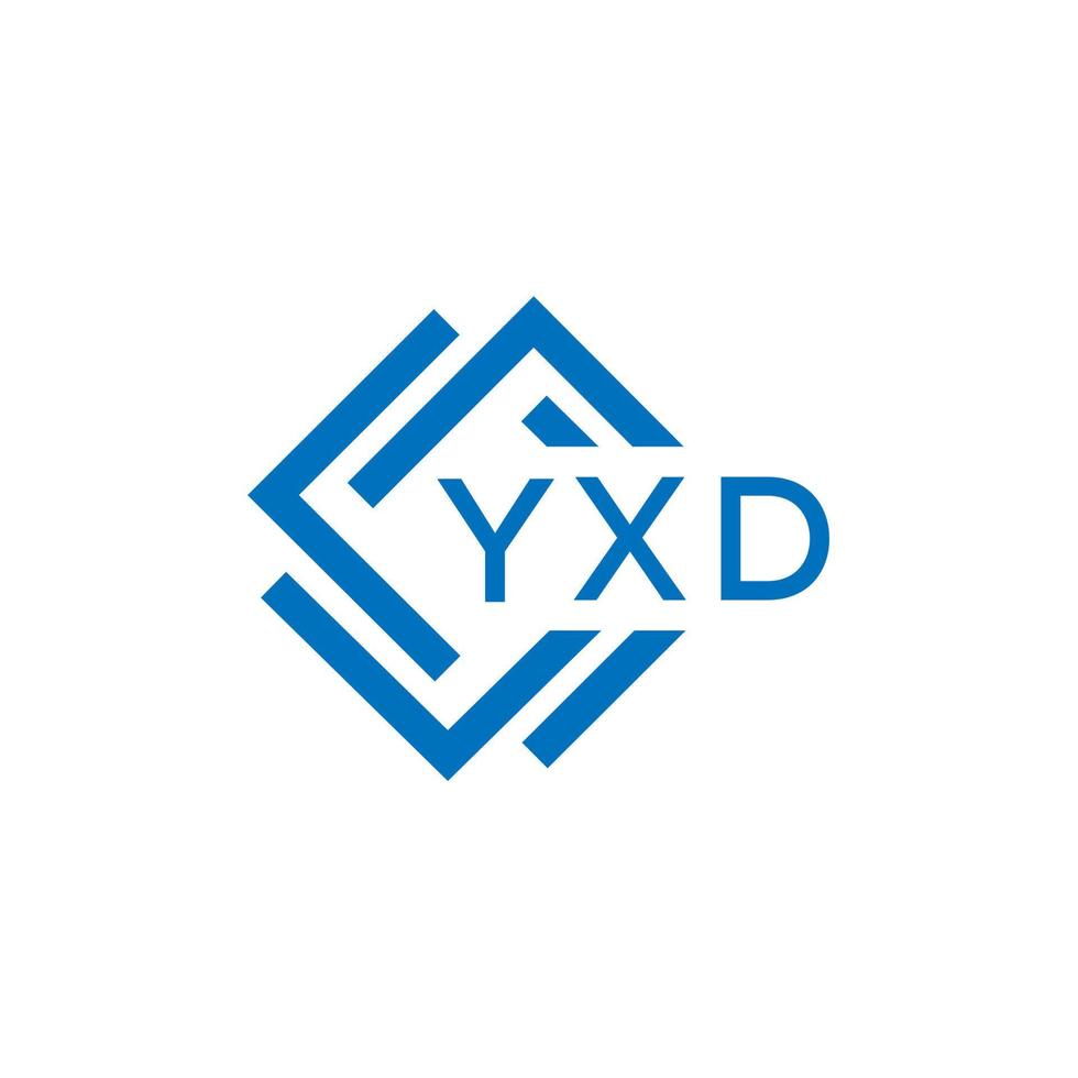 YXD abstract technology logo design on white background. YXD creative initials letter logo concept. vector