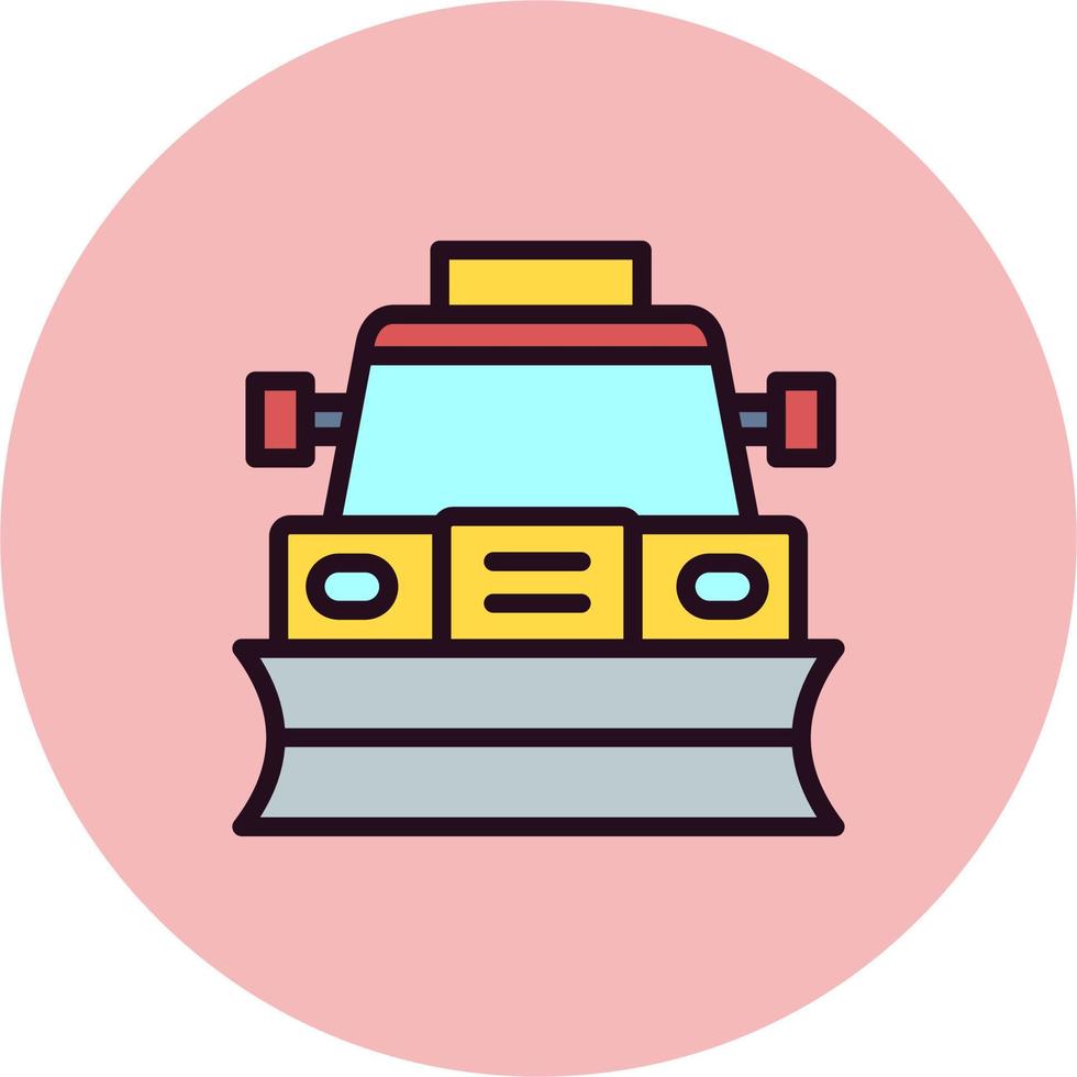 Snowplow Vector Icon